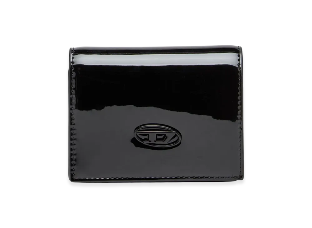 Diesel Play Bi Fold Iii Wallet In Glossy Pu "Black"