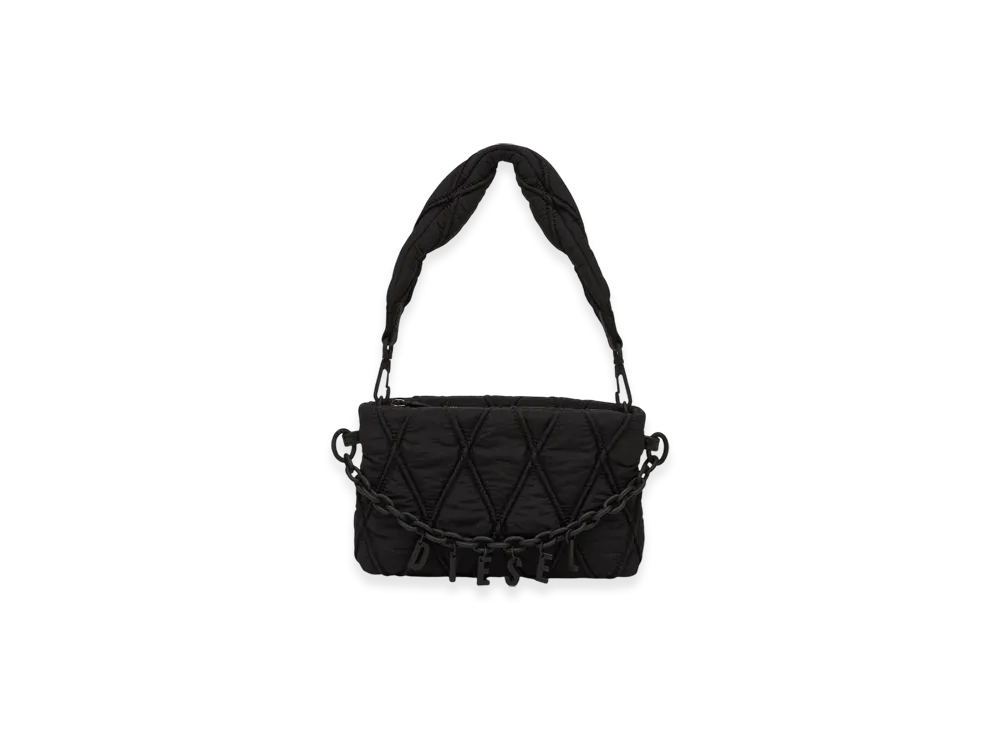 Diesel Charm-D Pouch Pouch In Quilted Nylon "Black"