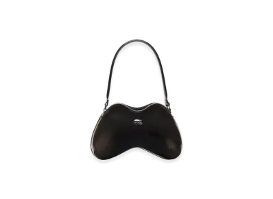 Diesel Double-D Shoulder Double-D-Rigid Shoulder Bag In Degrade Glossy Pu "Black Bronze"