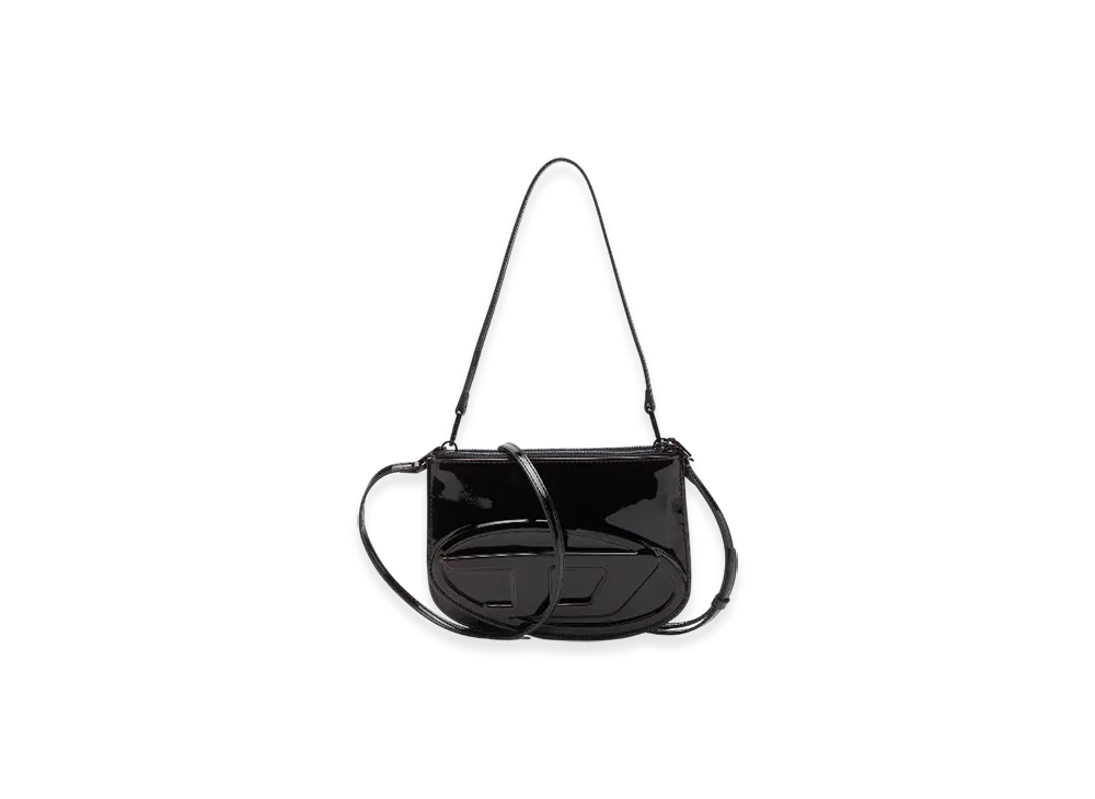 Diesel 1Dr Twin 1Dr Twin-Double-Pouch Shoulder Bag In Liquid Pu "Burgundy"