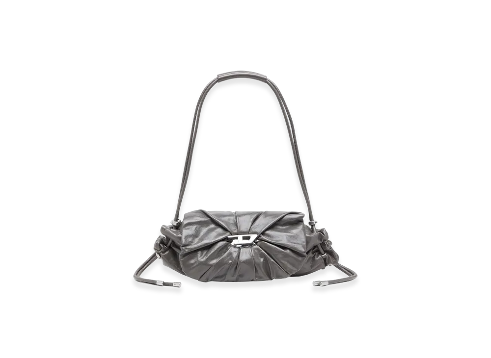 Diesel Scrunch-D Shoulder S Scrunch-D S-Shoulder Bag In Scrunched Leather "Gray"