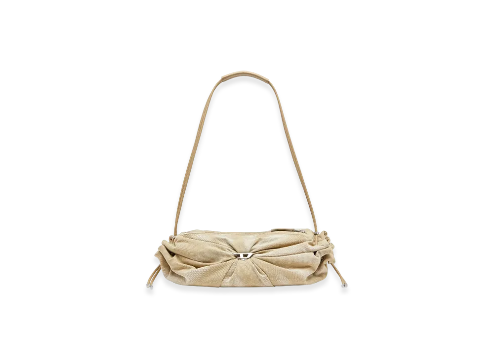Diesel Scrunch-D Crossbody L Scrunch-D L-Scrunched Duffle Bag In Treated Canvas "Beige"
