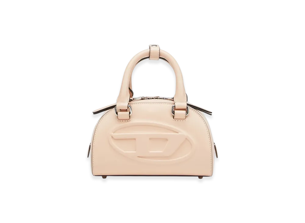 Diesel 1Dr Dome Crossbody 1Dr Dome-Leather Mini Bowling Bag "Pink White"