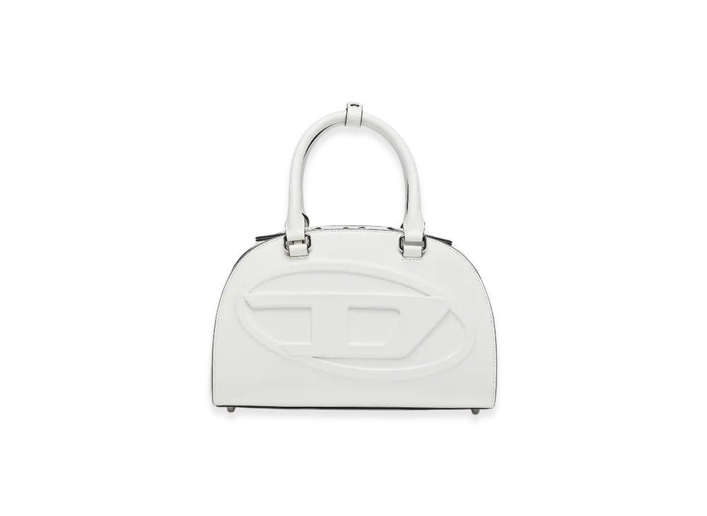 Diesel 1Dr Dome Top Handle 1Dr Dome-Leather Bowling Bag "White"