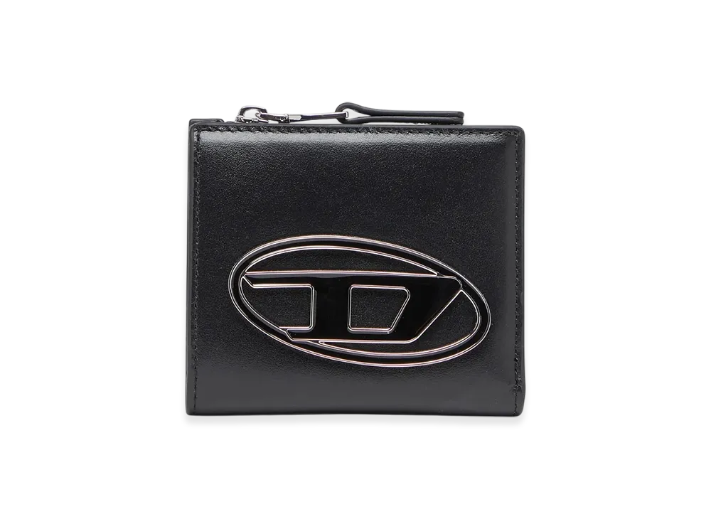 Diesel 1Dr Bi Fold Zip L Bi-Fold Wallet In Leather "Black"