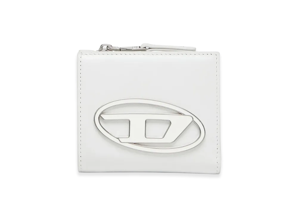Diesel 1Dr Bi Fold Zip L Bi-Fold Wallet In Leather "White"