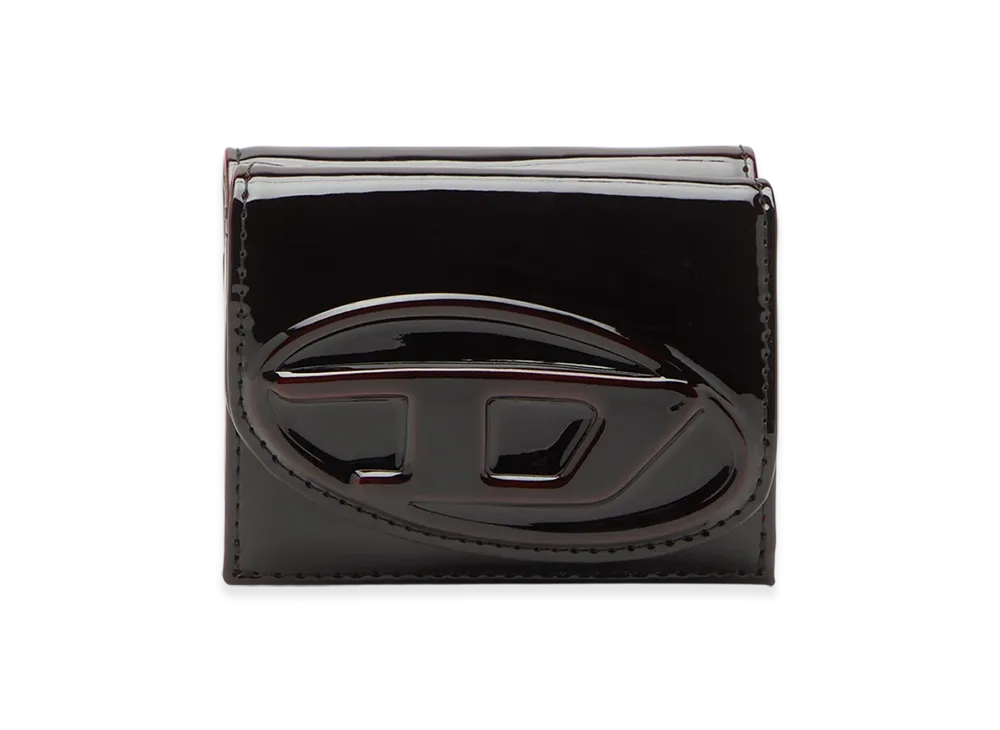Diesel 1Dr Tri Fold Coin XS Ii Tri-Fold Wallet In Liquid Pu "Burgundy"