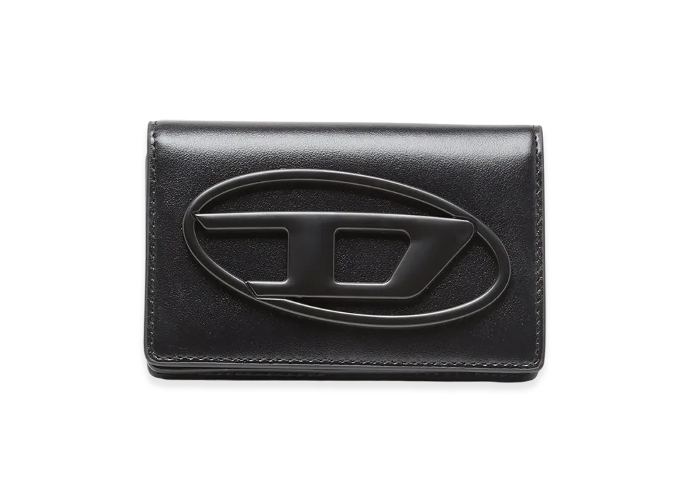 Diesel Holi-D Card Holder Iv Compact Leather Card Holder "Black"