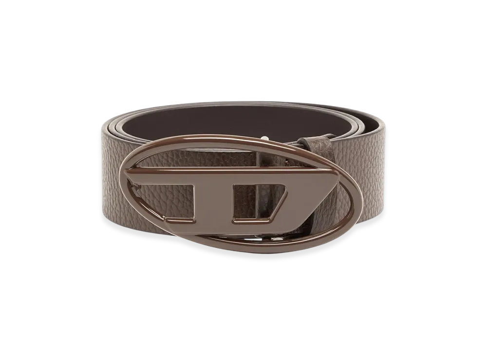 Diesel B-1Dr 4Cm Leather Belt With Matte Buckle "Brown"