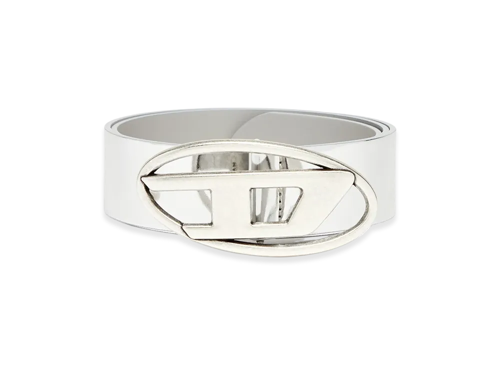 Diesel B-1Dr W Mirror Pu Belt "Silver"