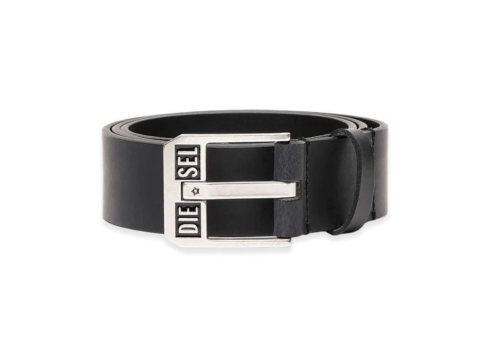 Diesel Bluestar Ii Leather Belt "Dark Blue"