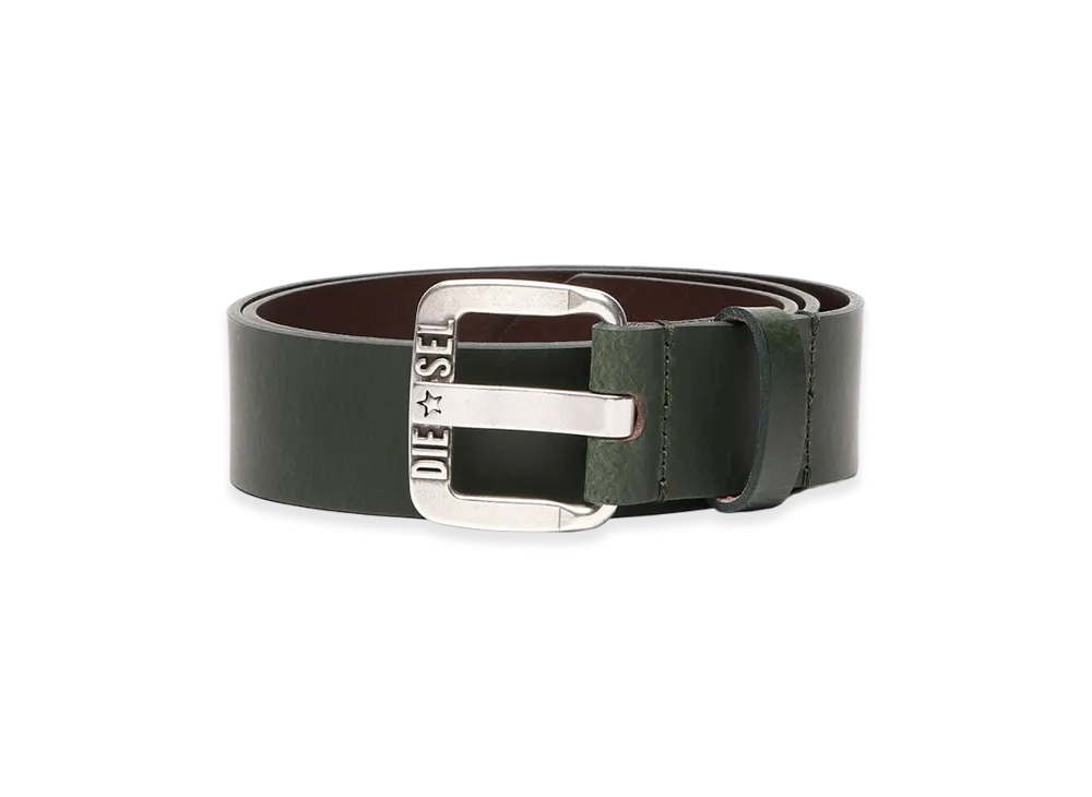 Diesel B-Star Ii Leather Belt "Green"