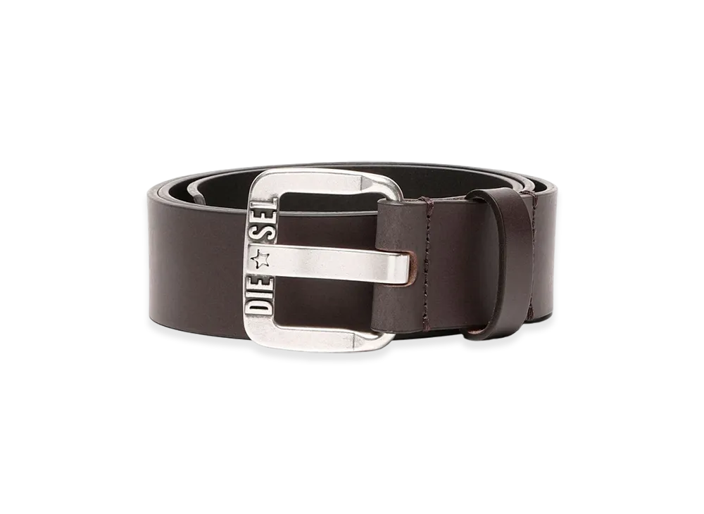 Diesel B-Star Ii Leather Belt "Dark Brown"