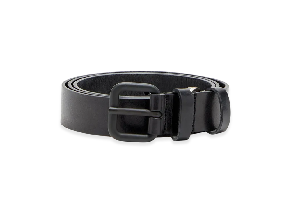 Diesel B-Inlay 2.9Cm Leather Belt With Oval D Logo "Black"