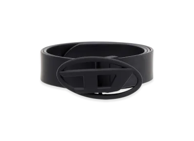 Diesel B-1Dr W Rev Ii 30 Reversible Belt In Rubberized Leather "Black"