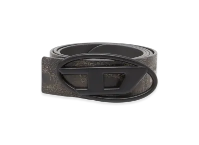 Diesel B-1Dr Rev Dd 4Cm Reversible Treated Leather Belt "Brown Black"