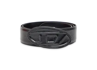 Diesel B-1Dr Embraced 4Cm Belt In Eel-Effect Leather "Black"