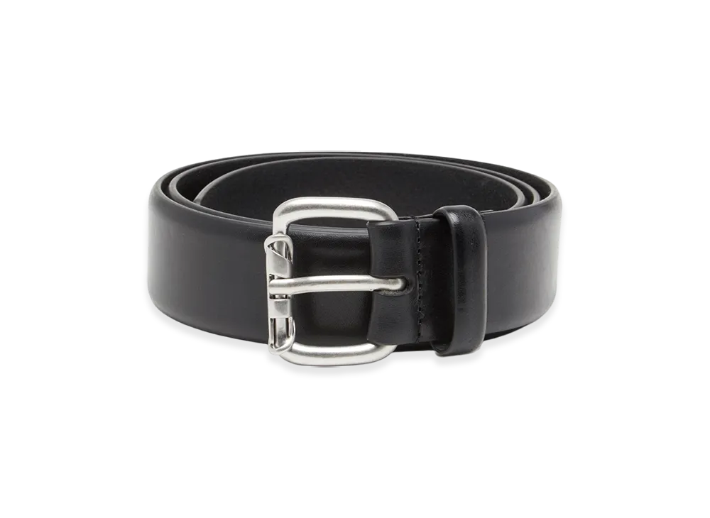 Diesel B-Grab 4Cm Leather Belt With Oval D Roller "Black"
