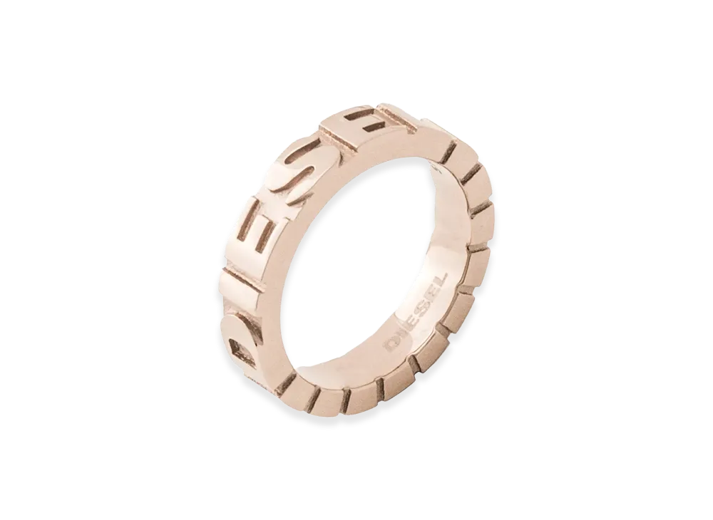 Diesel Pinkgold Ring Dx0910 Jewelry Rings "Gold"