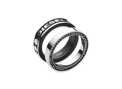 Diesel Dx1170 Jewelry Rings "Silver Black"