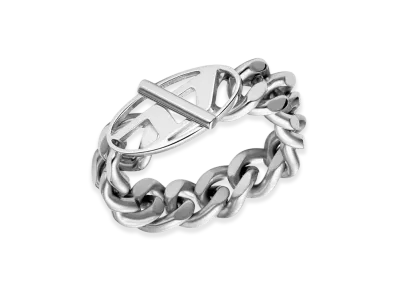Diesel Dx1533040 Stainless Steel Soft Chain Ring "Silver"
