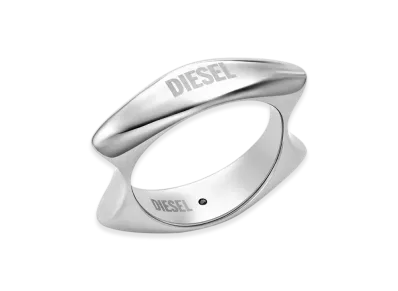 Diesel Dx1584040 Jewel Stainless Steel Band Ring "Silver"