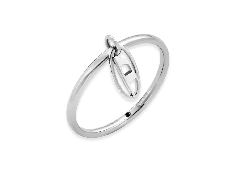 Diesel Dx1603040 Stainless Steel Charm Ring "Silver"