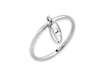 Diesel Dx1603040 Stainless Steel Charm Ring "Silver"