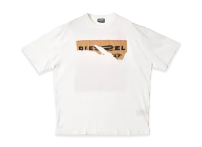 Diesel D/S Peel Off Twash S/S Tee "White"
