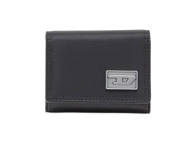 Diesel Multi-Pkts Tri-Fold Coin 3d Tri-fold Wallet "Black"