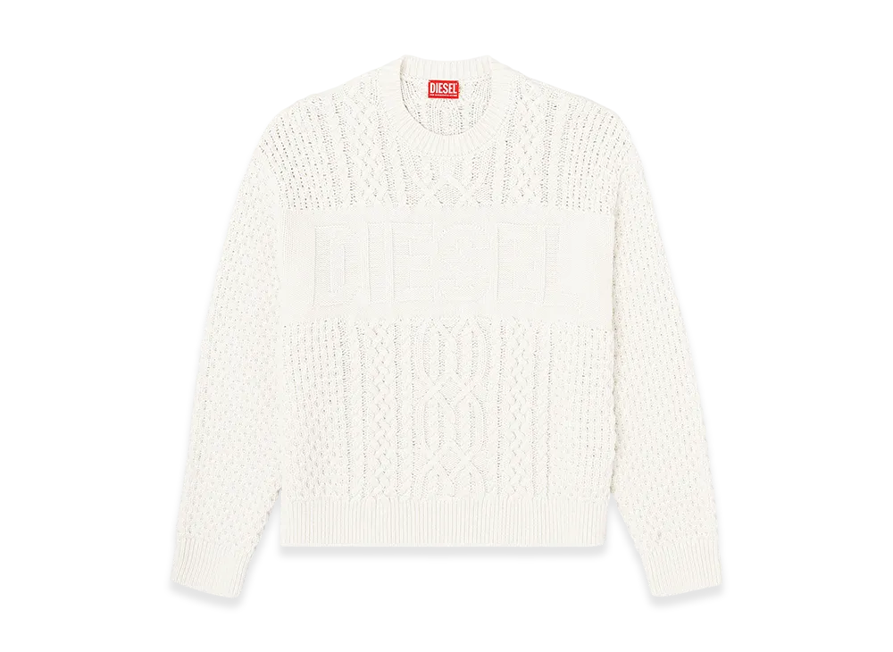 Diesel K-Aubin Pullover Knit "White"