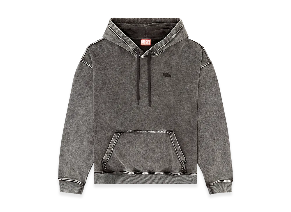 Diesel S-Boxt-Hood-Den Pullover Hoodie "Dark Grey"