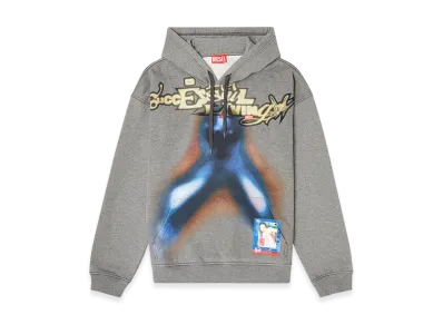 Diesel S-Boxt-Hood-V4 Pullover Hoodie "Blue/Grey"