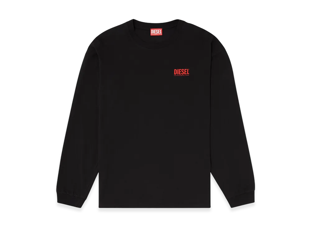 Diesel T-Boxt-Ls-Bisk Long Sleeve T-Shirt "Black"
