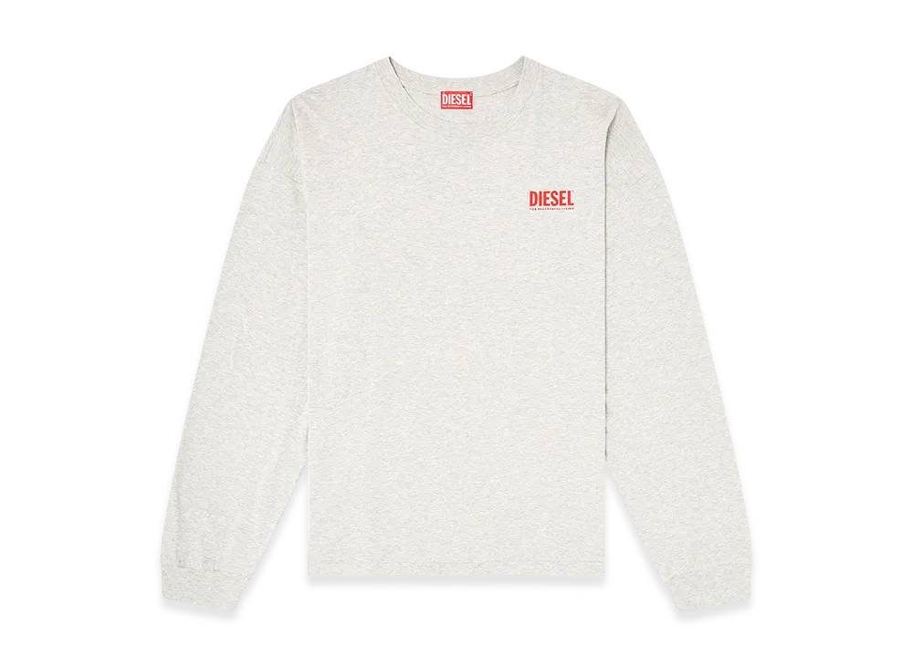 Diesel T-Boxt-Ls-Bisk Long Sleeve T-Shirt "Light Grey"
