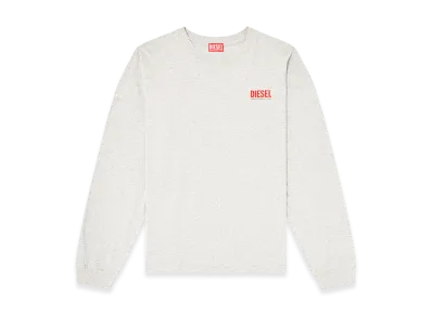 Diesel T-Boxt-Ls-Bisk Long Sleeve T-Shirt "Light Grey"