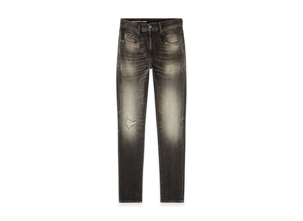 Diesel Slim Jeans 2019 D-Strukt 09n59 Denim Pants "Grey"