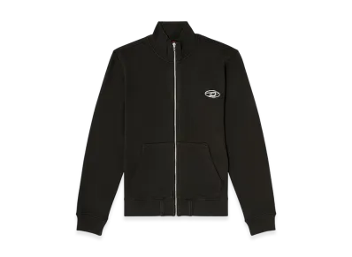 Diesel S-Ginn-Zip-Iod Zip Up Sweatshirt "Black"