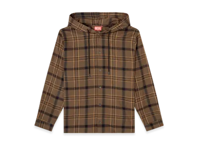 Diesel S-Ix Hooded Shirt "Beige/Brown"