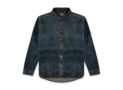 Diesel S-Simply-Epbs Cotton-blend shirt with logo "Black"