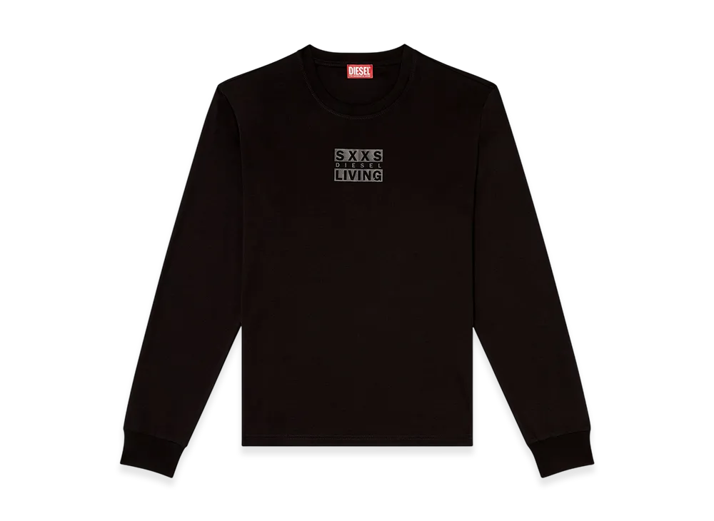 Diesel T-Madjust-Ls-T1 Long Sleeve T-Shirt "Black"