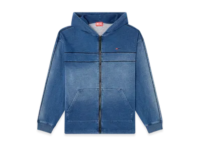 Diesel S-Blaxt-Hood-Zip-New Zip Up Hoodie "Blue"
