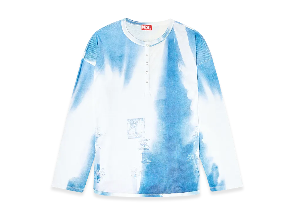 Diesel T-Allan Long Sleeve Top "Blue/White"