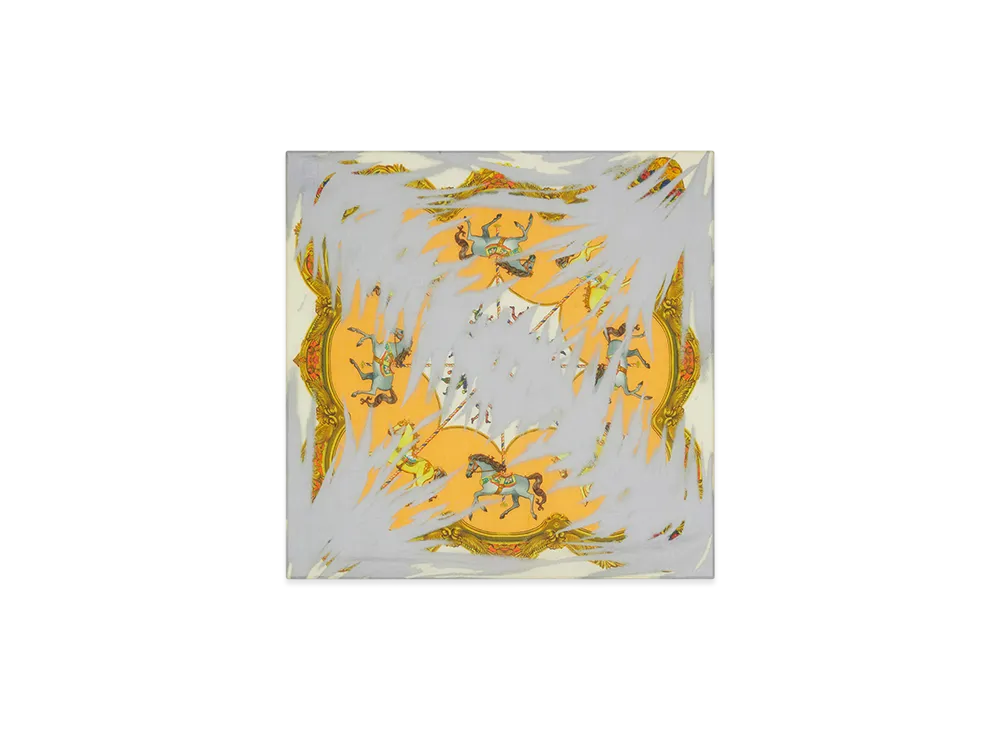 Diesel S-Maria Scarf with horse bandana print "Grey/Orange"