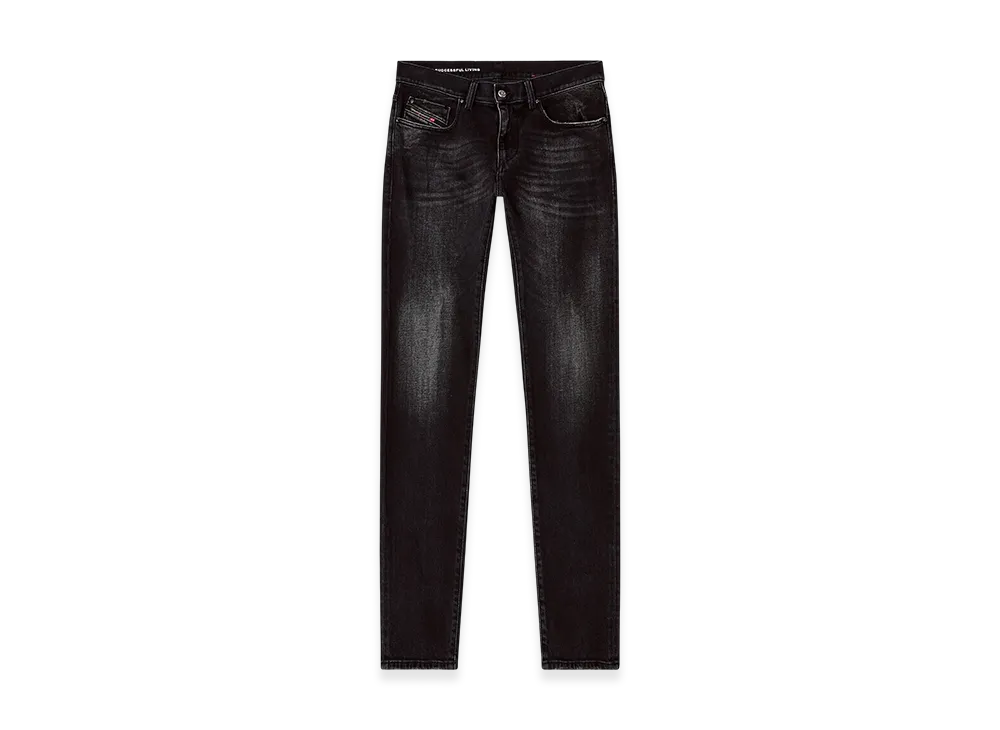 Diesel Slim Jeans 2019 D-Strukt 09n42 Denim Pants "Black/Dark Grey"