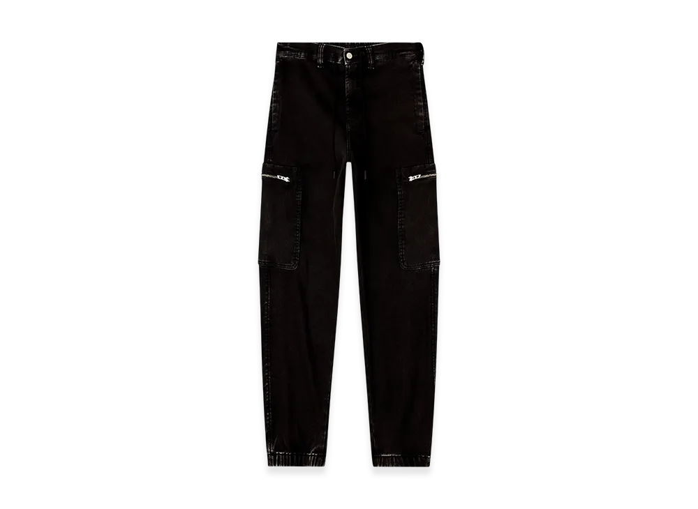 Diesel Slim D-Lab Joggjeans 09n90 Denim Pants "Black/Dark Grey"