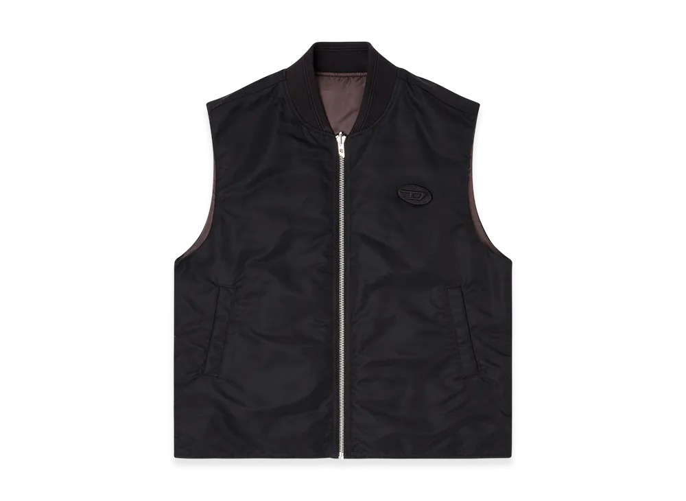 Diesel W-Type-D1-Sl Zip Up Vest "Black"