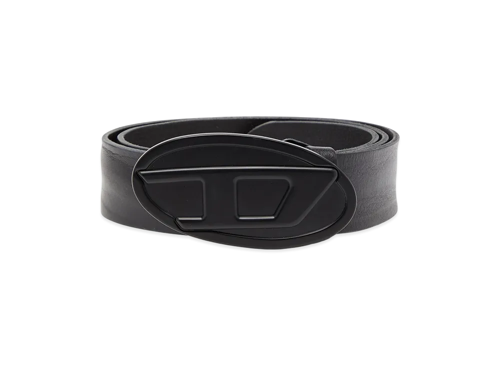 Diesel B-1dr 2.0 Leather Belt "Black"