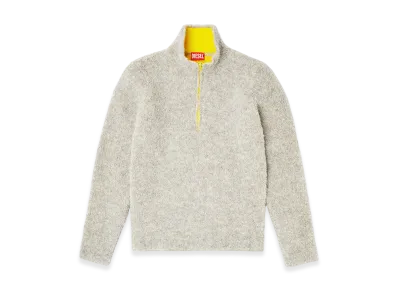 Diesel K-Eller Half-zip jumper with contrast interior "Grey"