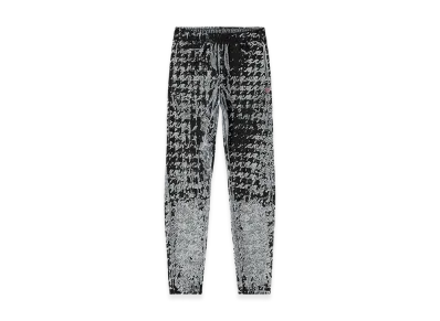 Diesel P-Labis Elasticated pants in devore houndstooth "Black/White"